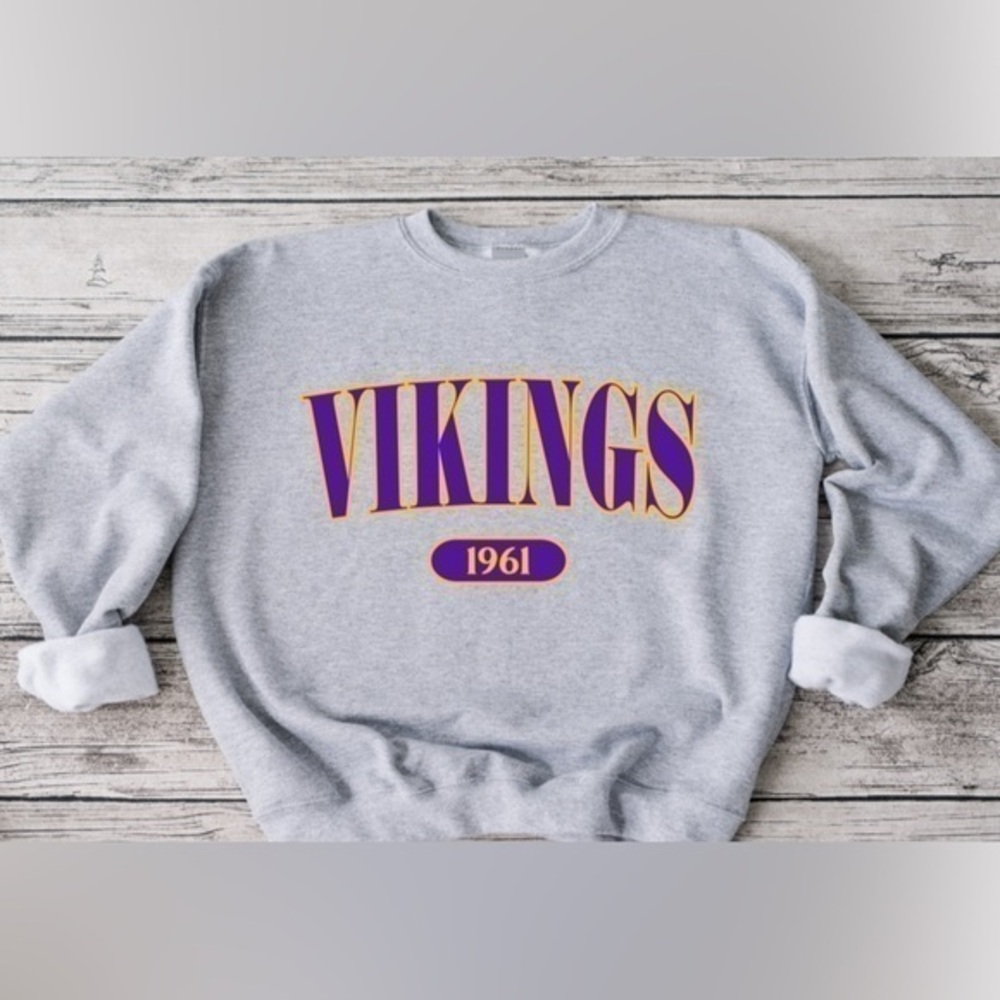 Vikings Offset Crewneck